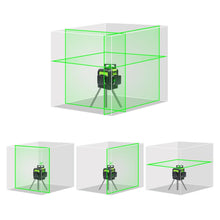 Load image into Gallery viewer, 3D Laser Level Green Beam Cross Line Laser Self Leveling 147ft 45m large Power Huepar 903CG