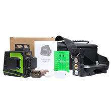 Load image into Gallery viewer, Cross Line Laser Level 12 Lines 3D Green Beam 360 Degree Vertical & Horizontal with USB Charging Huepar GF360G