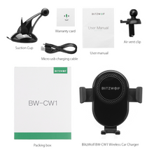 Load image into Gallery viewer, 360Rotation Smart Phone Holder for Car with Qi Wireless Charging
