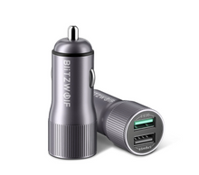 Load image into Gallery viewer, Car Charger Dual USB Port Cigarette Lighter Adapter 30W 2.4A
