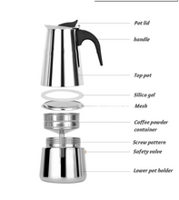 Load image into Gallery viewer, Coffee Percolator Moka Pot Stovetop Espresso Maker