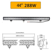 Load image into Gallery viewer, 12V 24V Double LED Light Bar
