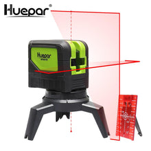 Load image into Gallery viewer, Huepar DIY Cross Line Red Beam Laser Level With 2 Dots Vertical Horizontal Self Leveling Huepar 9211R
