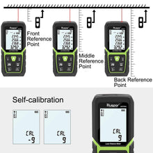 Load image into Gallery viewer, Huepar Handheld Laser Distance Measure meter 165Ft/50M with Li-ion Battery Range Finder
