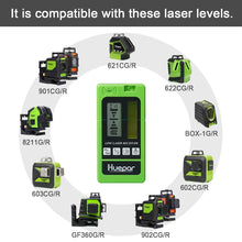 Load image into Gallery viewer, Huepar LR-5RG-GN Laser Detector for Laser Level - Green and Red Beam Receiver
