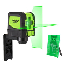 Load image into Gallery viewer, Huepar Green Laser Level DIY Cross Line Laser Self Leveling 9011G
