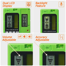 Load image into Gallery viewer, Huepar LR-5RG-GN Laser Detector for Laser Level - Green and Red Beam Receiver
