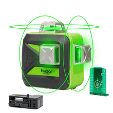 Load image into Gallery viewer, Cross Line Laser Level 3D Professional Green Beam Cross Line Laser with Self Leveling Mode Huepar 603CG
