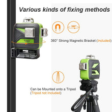 Load image into Gallery viewer, Cross Line Laser Level 3D Professional Green Beam Cross Line Laser with Self Leveling Mode Huepar 603CG
