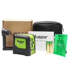 Load image into Gallery viewer, Huepar Green Laser Level DIY Cross Line Laser Self Leveling 9011G
