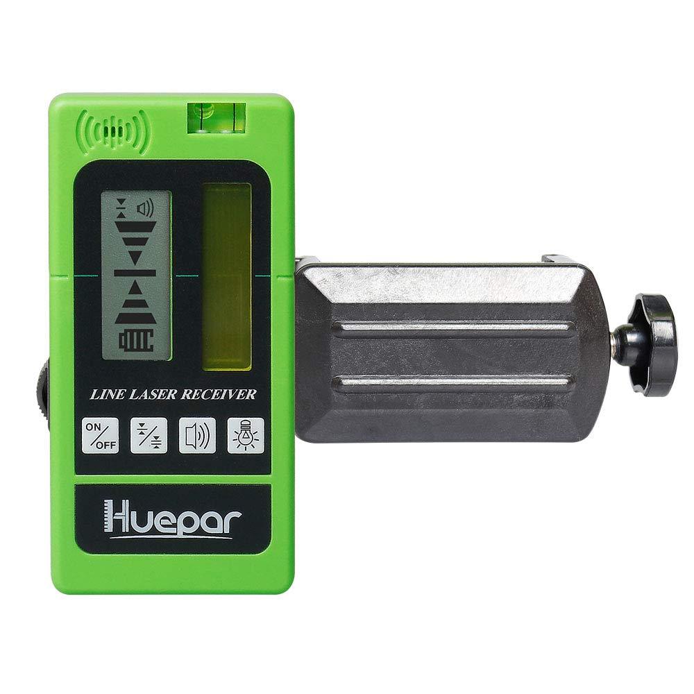 Huepar LR-5RG-GN Laser Detector for Laser Level - Green and Red Beam Receiver