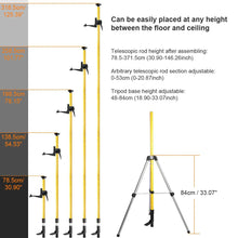 Load image into Gallery viewer, Huepar 12 Ft./3.7m Lasers Level Adapter Tripod LP36
