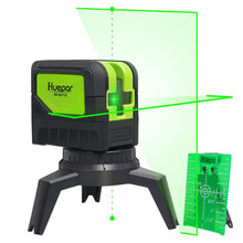 Load image into Gallery viewer, Huepar DIY Cross Line Green Beam  Laser Level With 2 Dots Vertical Horizontal Self Leveling-Huepar 9211G
