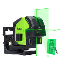 Load image into Gallery viewer, Huepar Cross Line Laser Level with 2 Plumb Dots 8211G Professional Green Laser Beam
