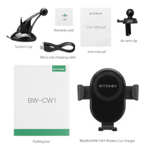 Load image into Gallery viewer, 360Rotation Smart Phone Holder for Car with Qi Wireless Charging
