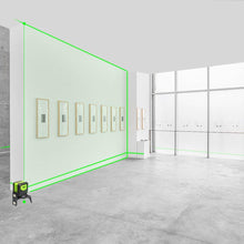 Load image into Gallery viewer, Huepar DIY Cross Line Green Beam  Laser Level With 2 Dots Vertical Horizontal Self Leveling-Huepar 9211G
