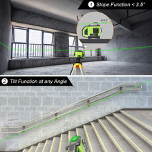 Load image into Gallery viewer, Huepar Electronic Self-Leveling 3D Green Beam Laser Level -3x360 Cross Line DT03G
