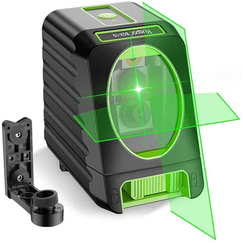 Huepar Self leveling rotary laser level Green Box1G 150ft/45m Cross Line Laser Level