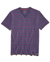 Load image into Gallery viewer, DOLAN STRIPED BURNOUT V-NECK TEE
