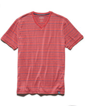 Load image into Gallery viewer, DOLAN STRIPED BURNOUT V-NECK TEE
