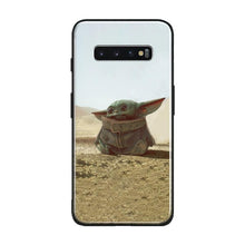 Load image into Gallery viewer, Baby yoda meme soft silicone tempered glass phone case cover shell For Samsung Galaxy S8 S9 S10e S10 Note 8 9 10 Plus
