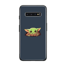 Load image into Gallery viewer, Baby yoda meme soft silicone tempered glass phone case cover shell For Samsung Galaxy S8 S9 S10e S10 Note 8 9 10 Plus
