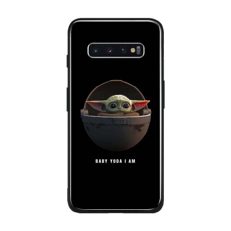 Baby yoda meme soft silicone tempered glass phone case cover shell For Samsung Galaxy S8 S9 S10e S10 Note 8 9 10 Plus