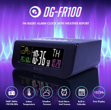 Load image into Gallery viewer, Digoo Alarm Clock Wireless Digital Weather
