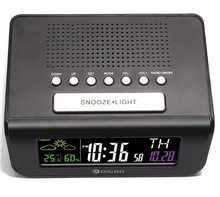 Load image into Gallery viewer, Digoo Alarm Clock Wireless Digital Weather
