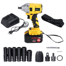 Load image into Gallery viewer, Electric Brushless Impact Wrench with LED lights and Battery
