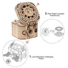 Load image into Gallery viewer, DIY Treasure Box Wooden Assembly Toy
