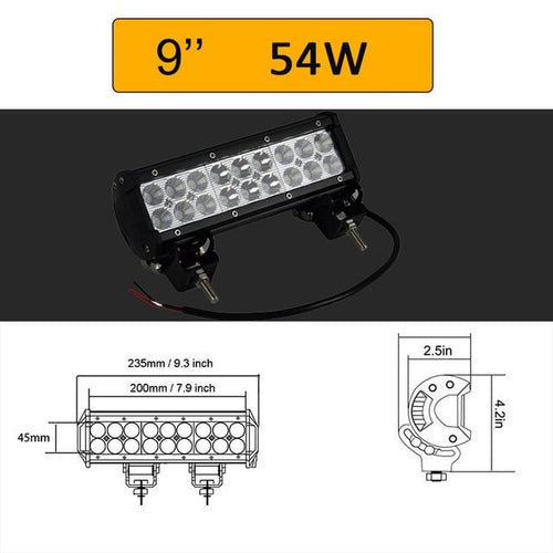 12V 24V Double LED Light Bar