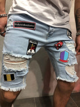 Load image into Gallery viewer, Denim Shorts Men Hole Casual Shorts New Fashion Leisure Mens Ripped Short Jeans Male Clothing Summer Cotton Shorts Breathable
